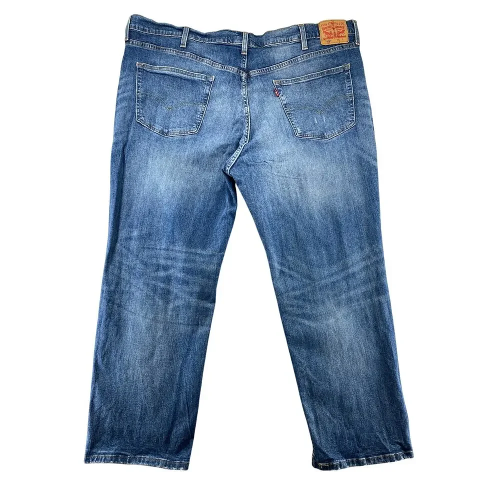 Levi's 559 Relaxed Straight Jeans Men's W48 L30 Light Wash Big & Tall